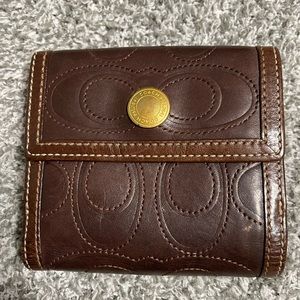 Coach Brown Leather Wallet